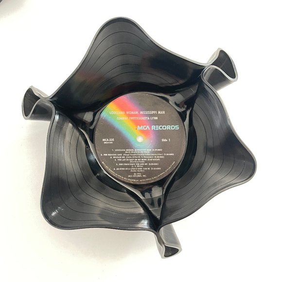 Vintage Vinyl Record Bowls 1963-73, Set of 3 - Picture 2 of 5